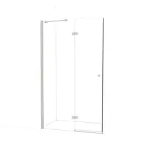 Maxaro Amber Douchedeur 120 cm Rvs Helder glas Draaideur | Douchedeur glas | Glazen Douchedeur | Nisdeur Douche