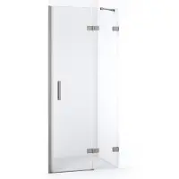 Maxaro Diamond Douchedeur | 80 cm Rvs Helder glas Draaideur | Douchedeur glas | Glazen Douchedeur | Nisdeur Douche