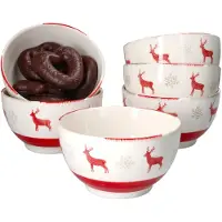 MamboCat Set van 6 koektrommels Rendier Unik Ø14cm - 23105793