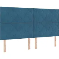 vidaXL Hoofdbord Donkerblauw 180 cm Fluweel