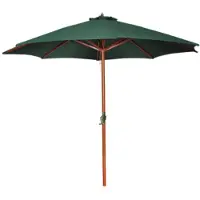 vidaXL Parasol 258 cm groen