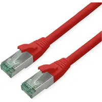 Roline RM patchkabel Cat.6A S/FTP (PiMF), rood, 0,3 meter