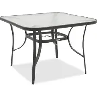 Garden Point vierkante tafel Modena grijs