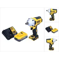 DeWalt DCF 892 H1 accu slagmoersleutel 18 V 812 Nm 1/2" borstelloos + 1x Powerstack accu 5.0 Ah + lader
