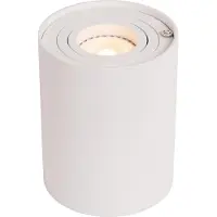 Lucide TUBE - Tafellamp - Ø 9,6 cm - LED 3 StepDim - GU10 (MR16) - 1x5W 2700K - Wit