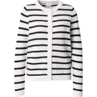 Vila Gebreid vest 'VIDALO' zwart / wit