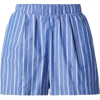 Gina Tricot Broek 'Transit' blauw / offwhite