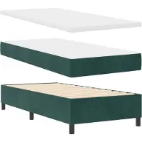 vidaXL Boxspring bed met hoofdeinde Donkergroen 190 x 90 cm Fluweel