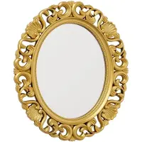 Boltze - Wandspiegel - Spiegel - Sabrina - goud - ovaal - vintage - klassiek - H37cm - Barok