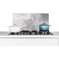 KitchenYeah Spatscherm keuken - Verf - Wolken - Abstract - Spatwand - Keuken - 60x30 cm - Spatscherm - Achterwand keuken