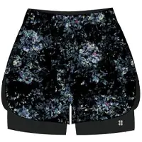 Sweaty Betty Korte broek Women New Mid Price Point Running Black Peony Print-XXL