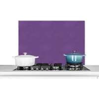 KitchenYeah Spatwand keuken - Leer - Dierenvel - Dieren - Design - Paars - Keuken - Keuken decoratie - 80x55 cm - Spatscherm - Muurbeschermer
