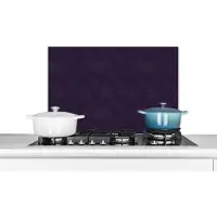 KitchenYeah Spatscherm keuken - Leer - Paars - Dierenvel - Abstract - 60x40 cm - Spatwand - Muurbeschermer