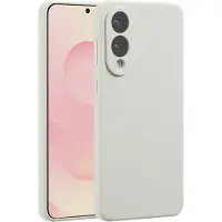 Accezz Liquid Silicone Backcover met MagSafe voor de Samsung Galaxy S25 Edge - Stone