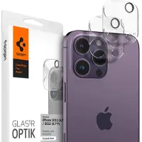 Spigen GLAStR Optik Camera Lens Protector - Camera eiland bescherming (2-pack) voor de Apple iPhone 14 Pro (Max)
