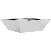 vidaXL Plantenbak zilver 50 x 50 x 15 cm Gegalvaniseerd staal
