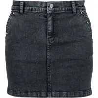 Rock Rebel by EMP Minirok - Rok met piramidestuds - S tot XXL - voor Vrouwen - donkergrijs - Maat XL