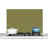 KitchenYeah - Muurbeschermer - Leer - Groen - Dierenhuid - Design - Dieren - Spatscherm keuken - 100x65 cm - Achterwand