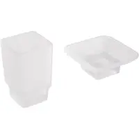 Beliani UVITA - 6-delige badkamer hardware set - Zwart - Aluminium