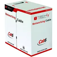 Techly ITP6-305-BL netwerkkabel, blauw, 305 meter, Cat6, U/UTP (Twisted Pair)
