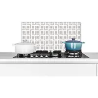 KitchenYeah Spatscherm - Achterwand - Keuken - Lijn - Patronen - Design - Beige - 60x30 cm - Spatwand