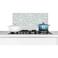 KitchenYeah Spatscherm - Design - Patronen - Groen - Spatwand - 70x30 cm - Achterwand keuken