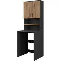 Vicco Wasmachinekabinetset Irma, Antraciet/Goudkleurig Eiken, 68 x 88.5 cm 2 delen