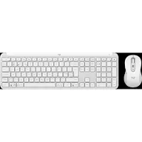Logitech Signature Slim Combo MK950 (NL, Draadloze), Toetsenbord, Grijs, Wit