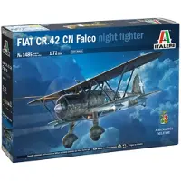Wittmax Modelbouwpakket Vliegtuigen - 1485 FIAT CR.42 CN -Falco- Night Fighter - Propeller Vliegtuig Plastic - 1:72 - Modelbouw