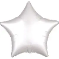 Amscan Folie ballon ster wit | niet gevuld