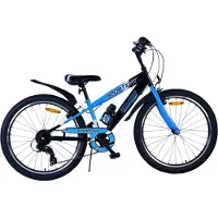 Volare Sportivo Kinderfiets - Jongens - 24 inch - Blauw Zwart - 7 Speed
