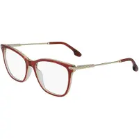 Victoria Beckham Moderne zonnebril - - Transparant Rood/Bruin - 54 mm - Polycarbonaat