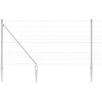 vidaXL Gelast Draadhek met Spikes 50 x 1,2 m Gegalvaniseerd staal Mesh