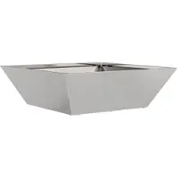 vidaXL Plantenbak zilver 50 x 50 x 15 cm Roestvrij staal