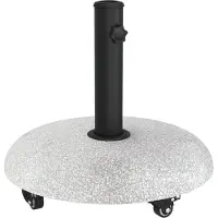 vidaXL Parasolvoet 21 kg Lichtgrijs Betonkleurig Rond