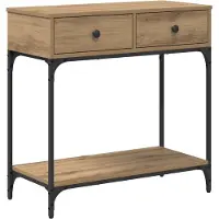 vidaXL Wandtafel artisanaal eikenkleurig 75 x 34,5 x 75 cm