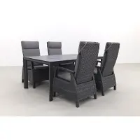 Van der Garde Tuinmeubelen Darwin/Baltimor 180 cm. verstelbare tuinset - 5-delig
