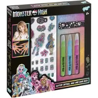 Totum Monster High nageldeco haar en glitter tattoo set kids beauty fashion set - speelgoed meisjes verkleden en rollenspel knutselset