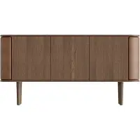 UMAGE Treasures 3 Deurs Kast Dark Oak | Brown Faux Leather
