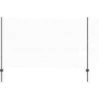vidaXL zeshoekig gaasgek met palen 10 x 1,4 m PVC-Coated Staal Grijs