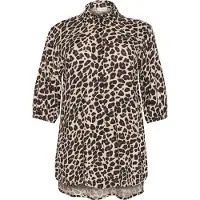 KAFFE CURVE blouse bruin female | Maat: 46