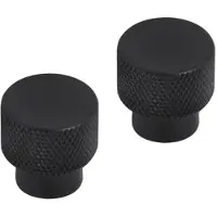 Differnz meubelknop Utrecht 25 mm mat zwart 2 stuks