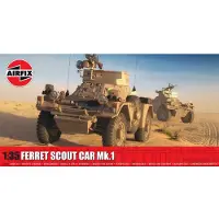 Airfix Modelbouwpakket Militaire voertuigen - 1386 Ferret Scout Car Mk.1 - Brits Gepantserd Verkenningsvoertuig - Militair Voertuig Plastic - 1:35 - Modelbouw
