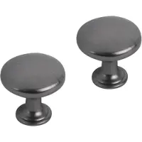 Differnz meubelknop rond bol 30 mm gunmetal 2 stuks