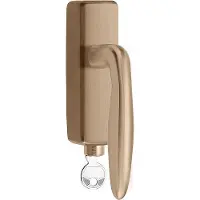 Formani Basics LB18H-DKLOCK-O draaikiepgarnituur afsluitbaar - PVD licht brons