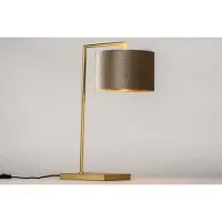 Lumidora Tafellamp 31076 - BRED - E27 - Goud - Messing (kleur) - Taupe - Metaal
