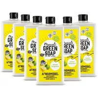 Marcel's Green Soap Afwasmiddel - Citroen & Bergamot - 6 x 500ml