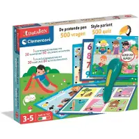 Clementoni - Pratende pen - Educatief Observatie Spel - 60 kaarten met 500 spellen - vanaf 3 jaar