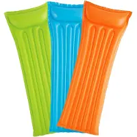 Travelhawk Waterluchtbed - Luchtbed Zwembad - 3 Stuks - Scheurbestendig - Oranje Blauw Groen (3 stuks)