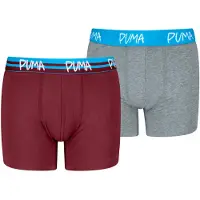 Puma Onderbroek azuur / grijs gemêleerd / bourgogne / wit